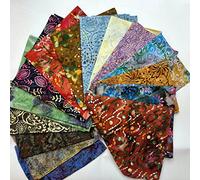 The Fabric Guys 5pc Fat Quarter Fabric Bundle 100% Cotton Batik Randomly Assorted Prints