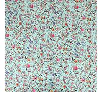 The Fabric Guys Soft Crepe Fabric Sold by The Metre Deluxe Santorini High Fashion Prints 45" Wide Dressmaking Skirts Blouses Tops (Tea Green)