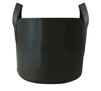 The Fabric Pot Hydroponics Fabric Pot Breathable Pots Container Grow Bag Plant Litre UK (25L, Black Round)