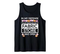 The Fabric Store was Open Quilting Lover Quilt Maker Hobby Tank Top