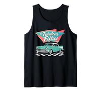 The Fabulous Fifties Retro 1950s Classic Car Graphic Vintage Tank Top