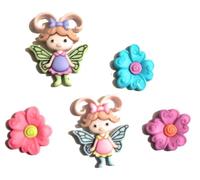 The Fairies Collection by Dress It Up Buttons and Embellishments - 5 Pieces - 2025 Flutter Bugs