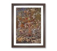 The Fairy Feller'S Master Stroke By Richard Dadd Framed Print A2 Walnut