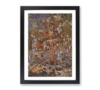 The Fairy Feller'S Master Stroke By Richard Dadd Framed Print A3 Black