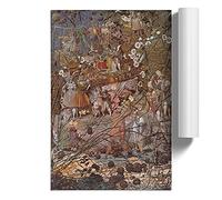 The Fairy Feller's Master Stroke By Richard Dadd | Unframed Wall Art Print | Ready to Frame Poster | Modern Home Decor Picture | Artwork for Living Room, Bedroom or Office | A4 (21 Ã- 29.7 cm)