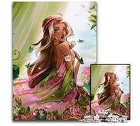 The Fairy of Flower Jigsaws 1000 Pieces for Adults Jigsaw Puzzles for Adults Home Activity for Holidays Birthdays And Family Game Nights 1000 PCS(75x50cm)