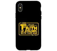 The Faith is strong with this one Christian Bible Saying Case for iPhone X/XS