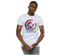 The Falcon And The Winter Soldier Captain America Shield T-Shirt Marvel White 5XL