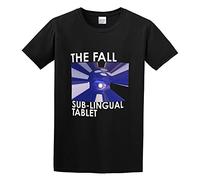 The Fall Band Sub Lingual Tablet Album Black T-Shirt Printed Tee Graphic Top for Men Shirt XL