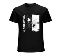 The Fall Dragnet Alternative Rock Band Tshirt Men's Vintage T Shirt Short Sleeve Funny Top Black XL