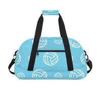 The Fall Fun Texture Gym Bag Sports Duffle Bag Weekend Sleepover Duffel Bags Small Travel Tote for Overnight Workout Gymnastics Dance Ballet, Volleyballs Style, 18.9 x 8.7 x 10.6 in, Duffel Bags