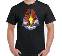 The Fall Guy T-Shirt Mens Retro 80s TV Show Program Stuntman Airwolf A-Team Top Black