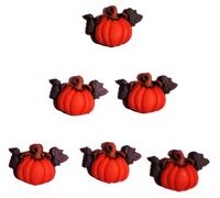 The Fall/Halloween Collection by Dress it Up Buttons and Embellishments - Orange - 6 Pieces - Pumpkin Singles