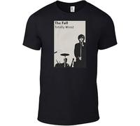 The Fall/Mark E Smith Mens T-Shirts Totally Wired Cd Single Vinyl Image Band Tee Black Size