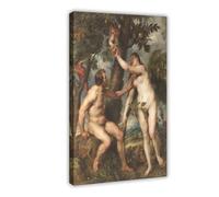 The Fall of Man - Adam And Eve Temptation Peter Paul Rubens Canvas Art Poster And Wall Art Picture Print Modern Family Bedroom Decor Frame 20x30inch(5