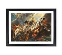 The Fall Of Phaeton By Peter Paul Rubens Classic Painting Framed Print | A3 Black Framed Wall Art | Ready to Hang | Classic Historical Picture | Living Room Bedroom Lounge Office