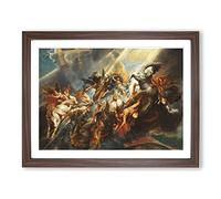 The Fall Of Phaeton By Peter Paul Rubens Classic Painting Framed Print | A3 Walnut Framed Wall Art | Ready to Hang | Classic Historical Picture | Living Room Bedroom Lounge Office