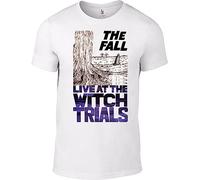 The Fall T-Shirt Mark E Smith at Witch Trials Vinyl Cd Band Gang of Four W White Mens T Shirt Men's Crew T-Shirts(Large)