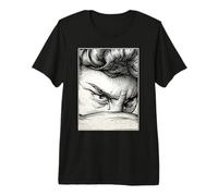 The Fallen Angel Blackwork Lucifer Etching Premium T-Shirt