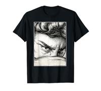 The Fallen Angel Blackwork Lucifer Etching Value Graphic T-Shirt