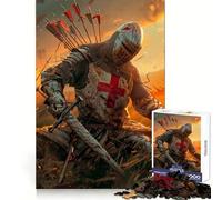The Fallen Crusader Jigsaw Puzzles 1000 Pieces for Adults Memory Boost Warm Time Image Assembly Fine Art Piece (50x75cm)