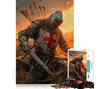 The Fallen Crusader Jigsaw Puzzles 1000 Pieces for Teenagers Strong Logic Toy Home Activity Clear Edge Cherished Gift (38x52cm)