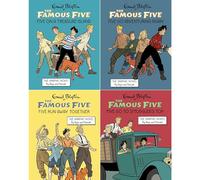 The Famous Five Graphic Novel Collection by Béja & Nataël: Treasure Island, Adventuring Again, Run Away Together & Smuggler's Top - Classic Enid Blyton Mysteries in a New Look (4-Book Set)