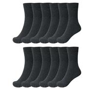 The Fancy Dres 12 Pairs Womens Socks Soft Breathable Leisure Ladies Crew Socks Sports Work Everyday Casual Mid Calf Socks Women Shoe Size 4-6, Grey