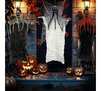 The Fancy Dress 3 Pack Halloween Hanging Decorations, Grim Reaper Hanging Witch 120cm Outdoor Halloween Decorations For Haunted House Party Accessories Prop (Hanging Ghoul Witches)'