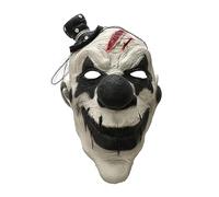 The Fancy Dress® Adult Scary Circus Clown Mask - Men Women Latex Halloween Killers Horror Face Full Mask Cosplay Costume Theme Party Props (Mini Hat Black Clown)