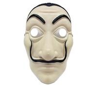 The Fancy Dress® Adult Unisex Money Thief Masks Salvador Dali Mask Realistic Cosplay Party Halloween Costume Masks (Mask 1 Piece, One Size)