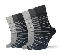 The Fancy Dress Diabetic Socks for Men Non Elastic Soft Grip Comfortable Loose Top cotton Rich Gentle Skin Diabetes Mens Socks UK Size 6-11, 23815402-6 Pk
