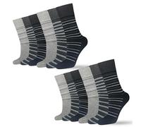 The Fancy Dress Diabetic Socks for Men Non Elastic Soft Grip Comfortable Loose Top cotton Rich Gentle Skin Diabetes Mens Socks UK Size 6-11, 23815402-12 Pk
