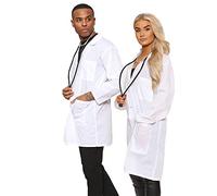 The Fancy Dress® Doctor's Lab Coat for Men and Women Full Sleeve Cotton Blend Long Lab Coats with 3 Front Pockets (White, X-Large)