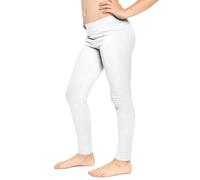 The Fancy Dress Girls Leggings School Casual Full Length Cotton Tights Plain Dance Wear Solid Cycling Sports Legging for Kids Age 1-13 Years (13 Years, White)