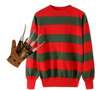 The Fancy Dress Halloween Freddy Jumper With Claw Set - Scary Street Halloween Costumes UK Age 7-12 Years