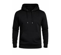 The Fancy Dress Hoodies for Men & Women UK - Unisex Plain Pullover Hooded Sweatshirt Long Sleeve Inside Fleece Hoodie Top for Gym Work Running, Black, Small