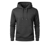 The Fancy Dress Hoodies for Men & Women UK - Unisex Plain Pullover Hooded Sweatshirt long Sleeve Inside Fleece Hoodie Top For Gym Work Running, (Dark Grey - Small)
