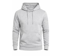 The Fancy Dress Hoodies for Men & Women UK - Unisex Plain Pullover Hooded Sweatshirt long Sleeve Inside Fleece Hoodie Top For Gym Work Running, (Grey Melange - Medium)