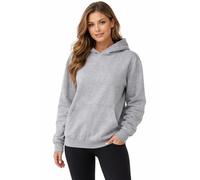 The Fancy Dress Hoodies for Men & Women UK - Unisex Plain Pullover Hooded Sweatshirt Long Sleeve Inside Fleece Hoodie Top for Gym Work Running, M, Cloud Grey