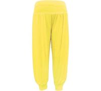 The Fancy Dress® Kids Girls Harem Leggings Loose Baggy Style Full Length Trouser Casual Elastic Waist Ali Baba Pants Yoga Dance Legging Yellow, 7-8