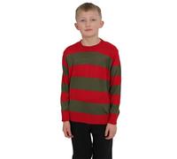 The Fancy Dress Kids Halloween Freddy Jumper, Explorer Hat With Claw Set - A Nightmare On Elm Street Scary Halloween Costumes For Boys (Jumpers, 11-12)