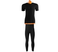 The Fancy Dress Men's Thermal Underwear Set Base Layer Vest Top Long Johns Set Ultra Soft Thermals Leggings For Winter Skiing Workout, SS-Black-M