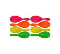 The Fancy Dress® Pack of 12 Bright Neon Maracas Kids Mini Plastic 4 Assorted Colors Maracas Noisemakers for Mexican Cinco de Mayo Party Favors