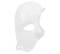 The Fancy Dress® Phantom Of The Opera Half Face White Mask Halloween Half face Hacker Anonymous Costume Kit Accessory