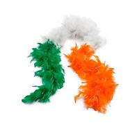 The Fancy Dress Womens Feather Boas - 60G Thick Hen Night Flapper Accessory For Wedding Christmas Concert UK (Irish Trio Color)