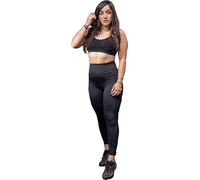 The Fancy Dress® Womens High Waist Gym Leggings - Ladies Classic Soft Stretchy Tummy Control Yoga Pants Workout Running Sports Tights Plus Size 8-30 UK (24) Black