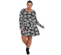The Fancy Dress Women's Spider Web Print Gothic Swing Dress - Ladies Wednesday Family Fancy Dress Halloween Outfits XX-Large