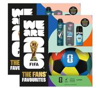 The Fans Favourites FIFA Gift Set for Him- 2 Pack, Anti-Perspirant, Body Wash, Body Spray & Limited Edition Skills Football with Pump, 3pc Grooming Kit for Men, Official FIFA Merchandise