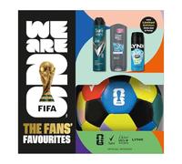 The Fans Favourites FIFA Gift Set for Him, Anti-Perspirant, Body Wash, Body Spray & Limited Edition Skills Football with Pump, 3pc Grooming Kit for Men, Official FIFA Merchandise